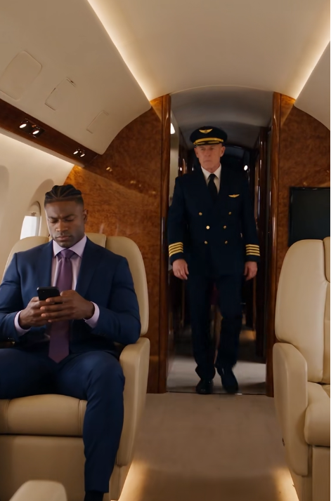 While I was sitting in seat 1A waiting for Northstar Airways Flight 418 to depart, the captain stepped into first class